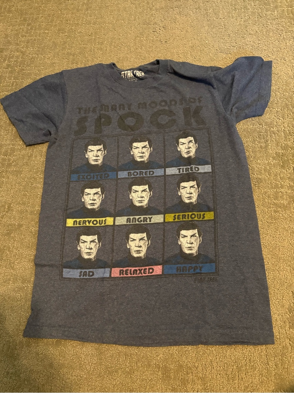 Star Trek Spock Graphic Tee - Navy